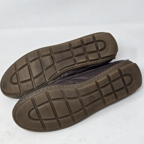 COACH Mary Lock Up Women's Shoes Bronze Pebbled Leather Comfort Loafers Size 8B - Picture 12 of 12